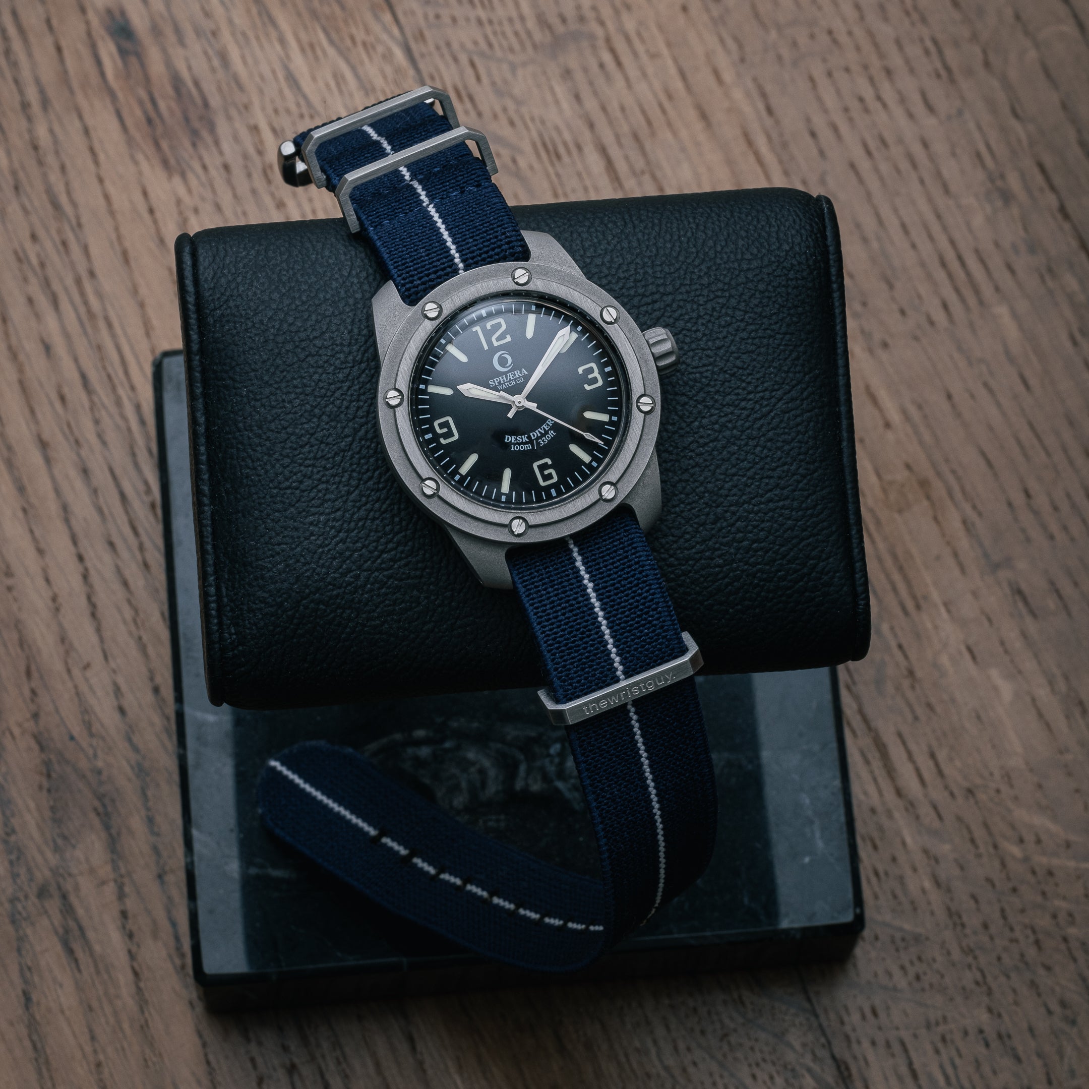 Elastisches NATO-Band, Navy-Blau - thewristguy