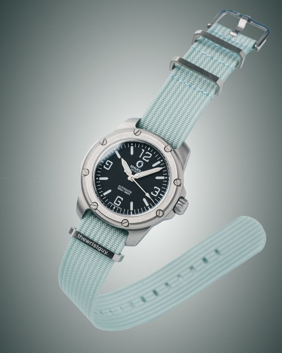 Ribbed NATO 3.0 Armband in Hellblau – robuste Struktur mit geripptem Design