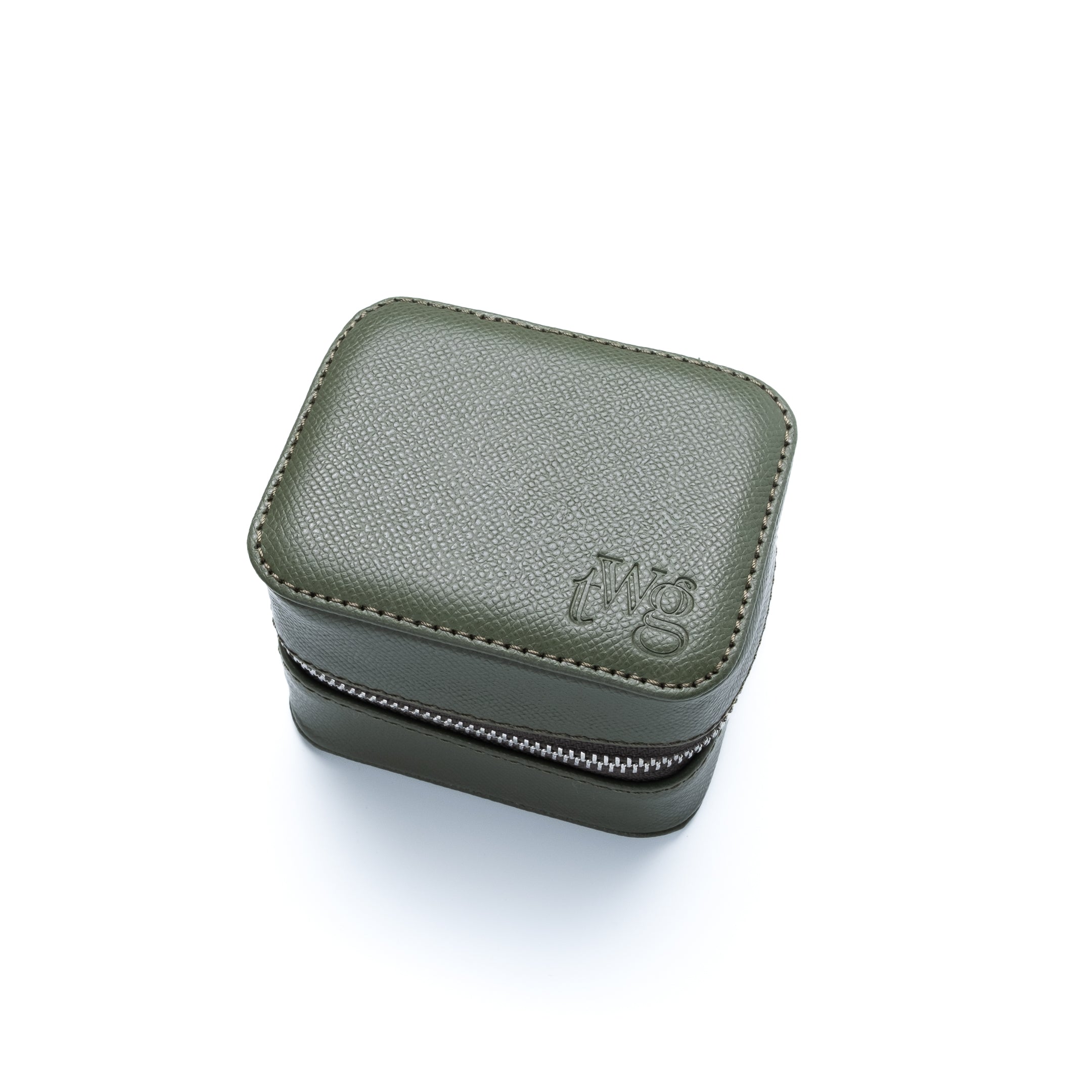Geschlossene Box -TheWristGuy Uhrenbox mit eingelegter Uhr – stilvolle Präsentation und sicherer Transport für eine Luxusuhr