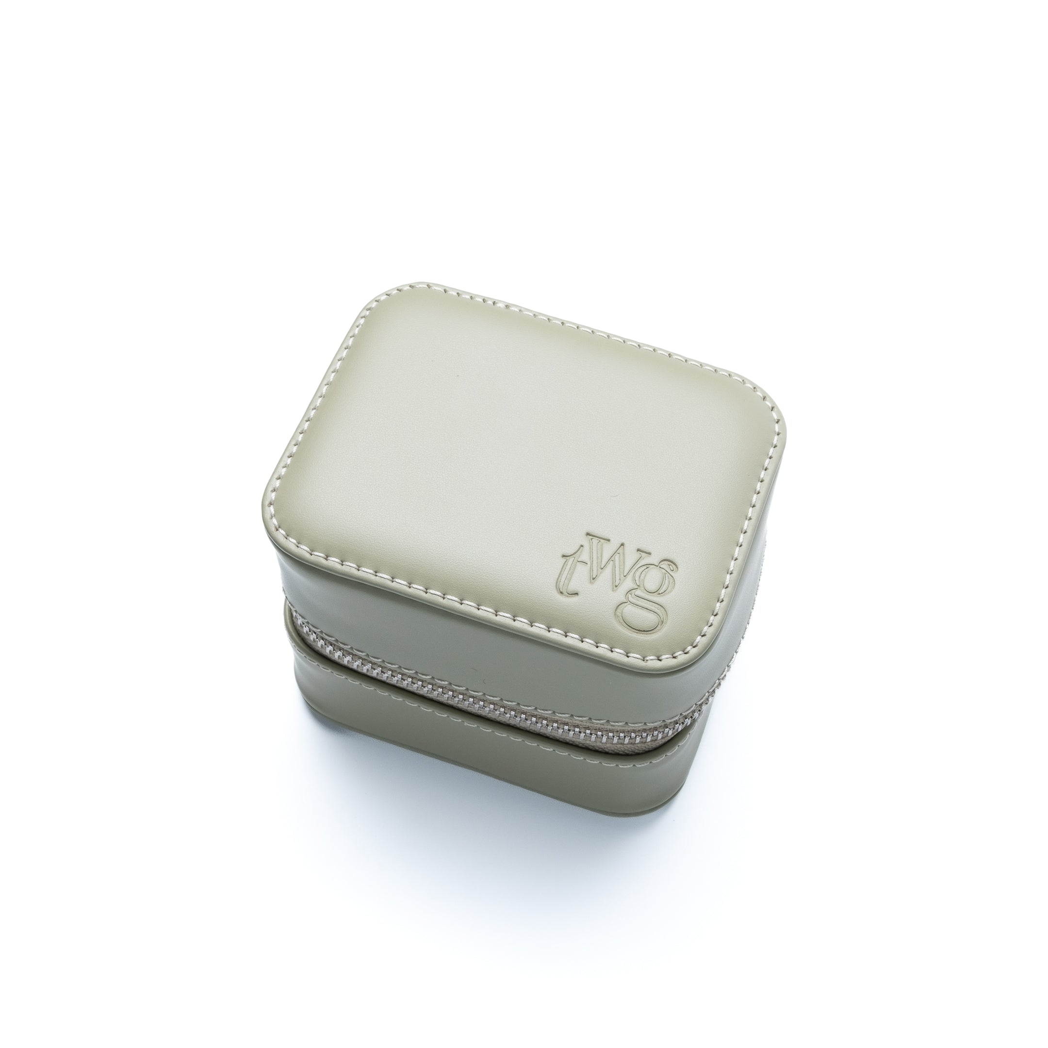 Mintfarbene TheWristGuy Uhrenbox mit Uhr – elegante Lösung zur sicheren Einzelaufbewahrung