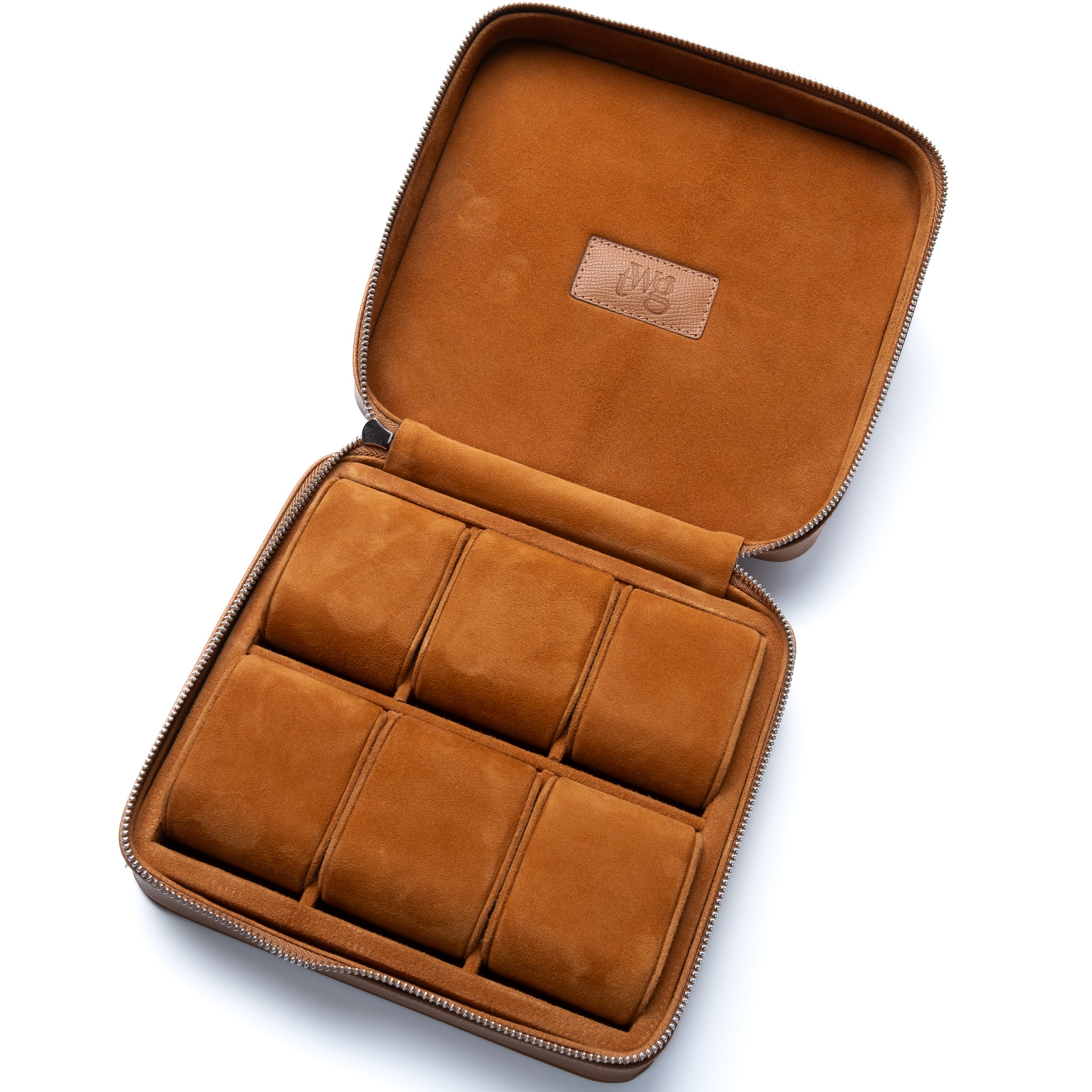 Watchbox "Zip-Case" for 6 Watches, Carrot Orange