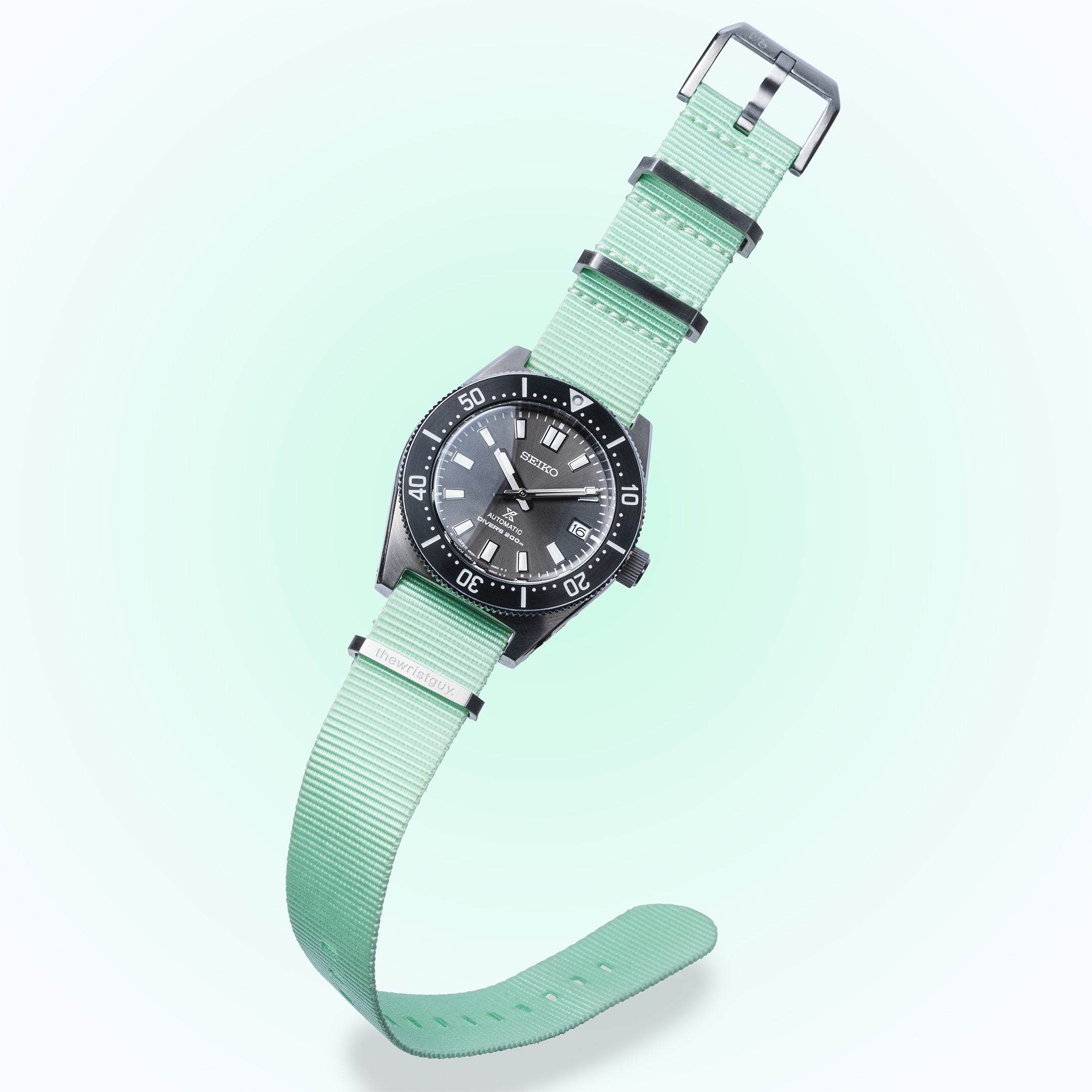 TheWristGuy Horizon NATO 3.0 in Signature Mint – modernes Nylonarmband in frischem
