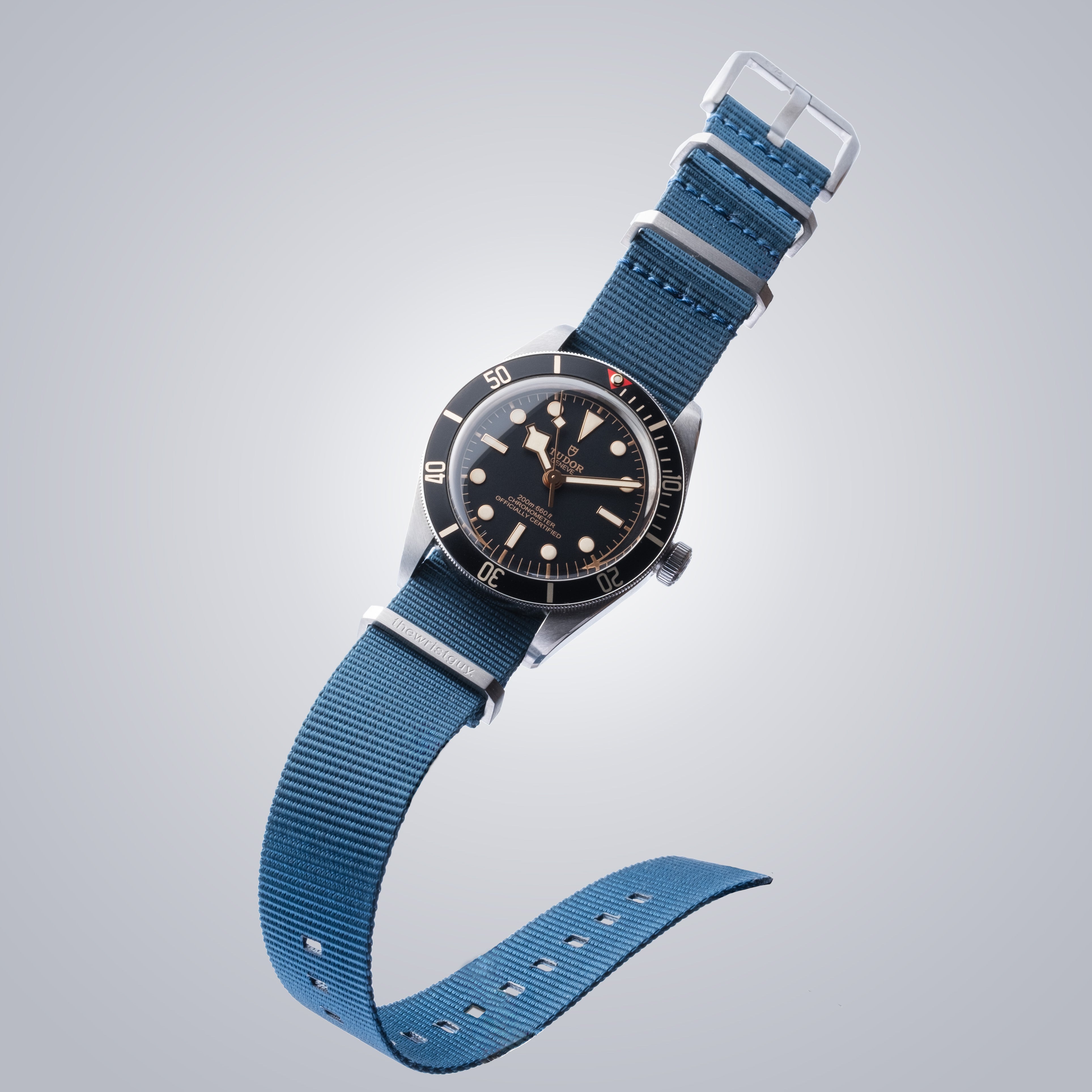TheWristGuy Horizon NATO 3.0 Armband in Dunkelblau – sportlich-elegantes Nylonband mit edlem Finish