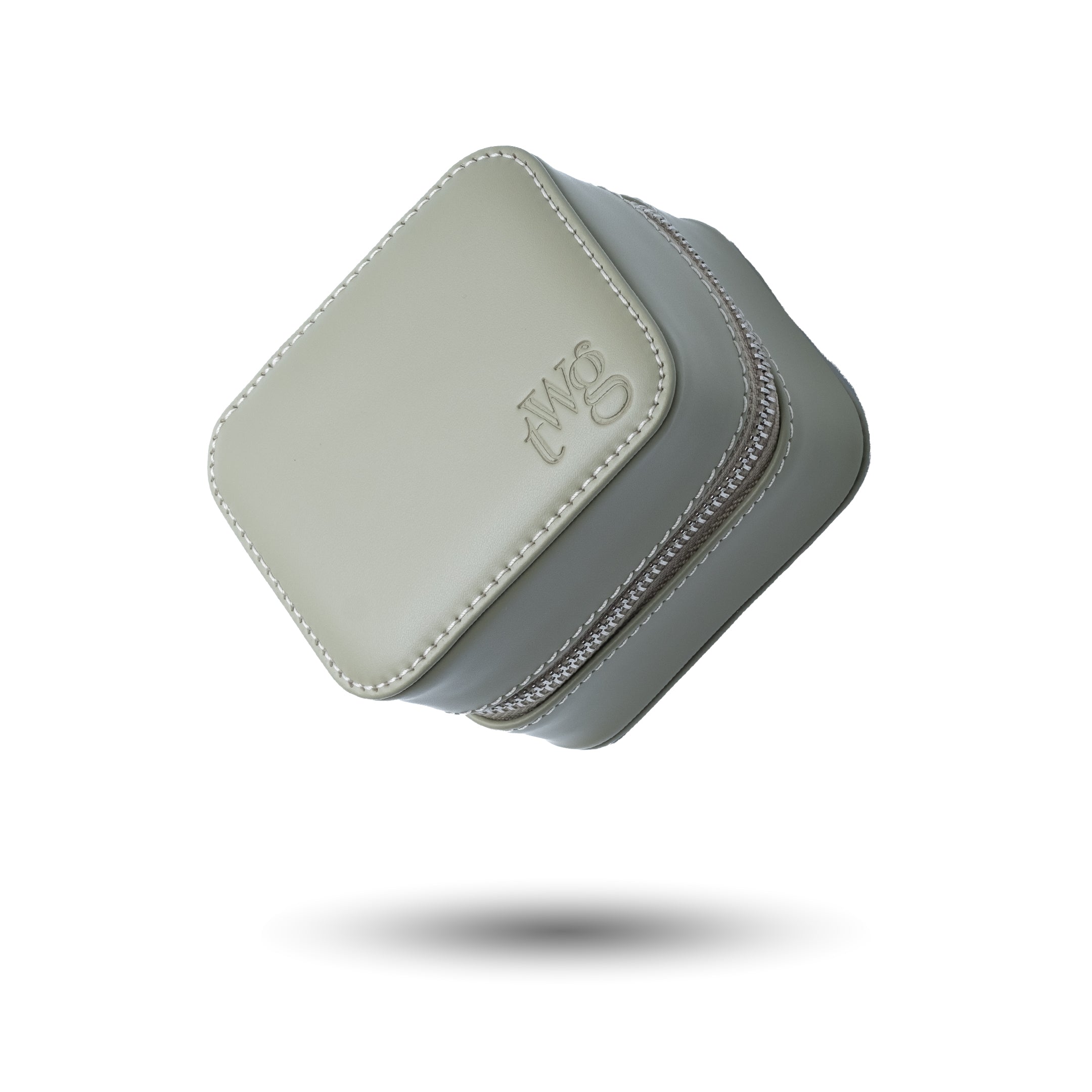 TheWristGuy Uhrenbox Zip-Case für 1 Uhr in Mintgrün – kompakte und stylische Einzelaufbewahrung