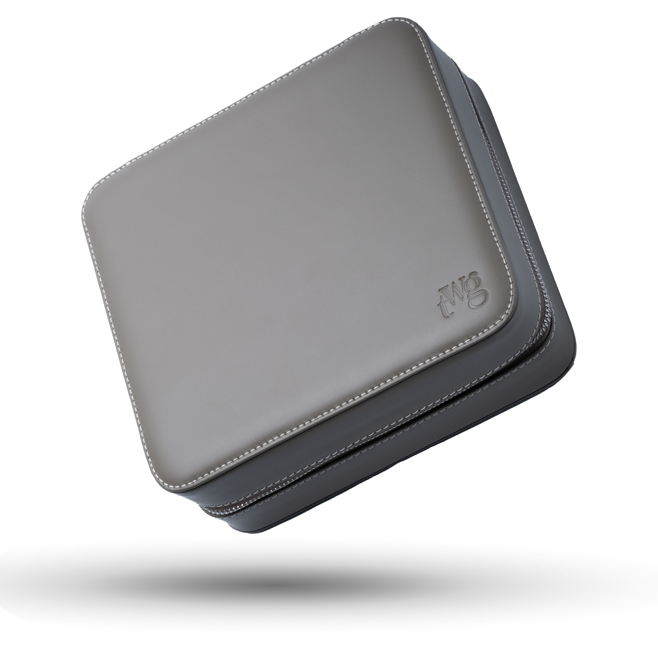 Uhrenbox Zip-Case für 6 Uhren in Aschegrau – elegantes Design