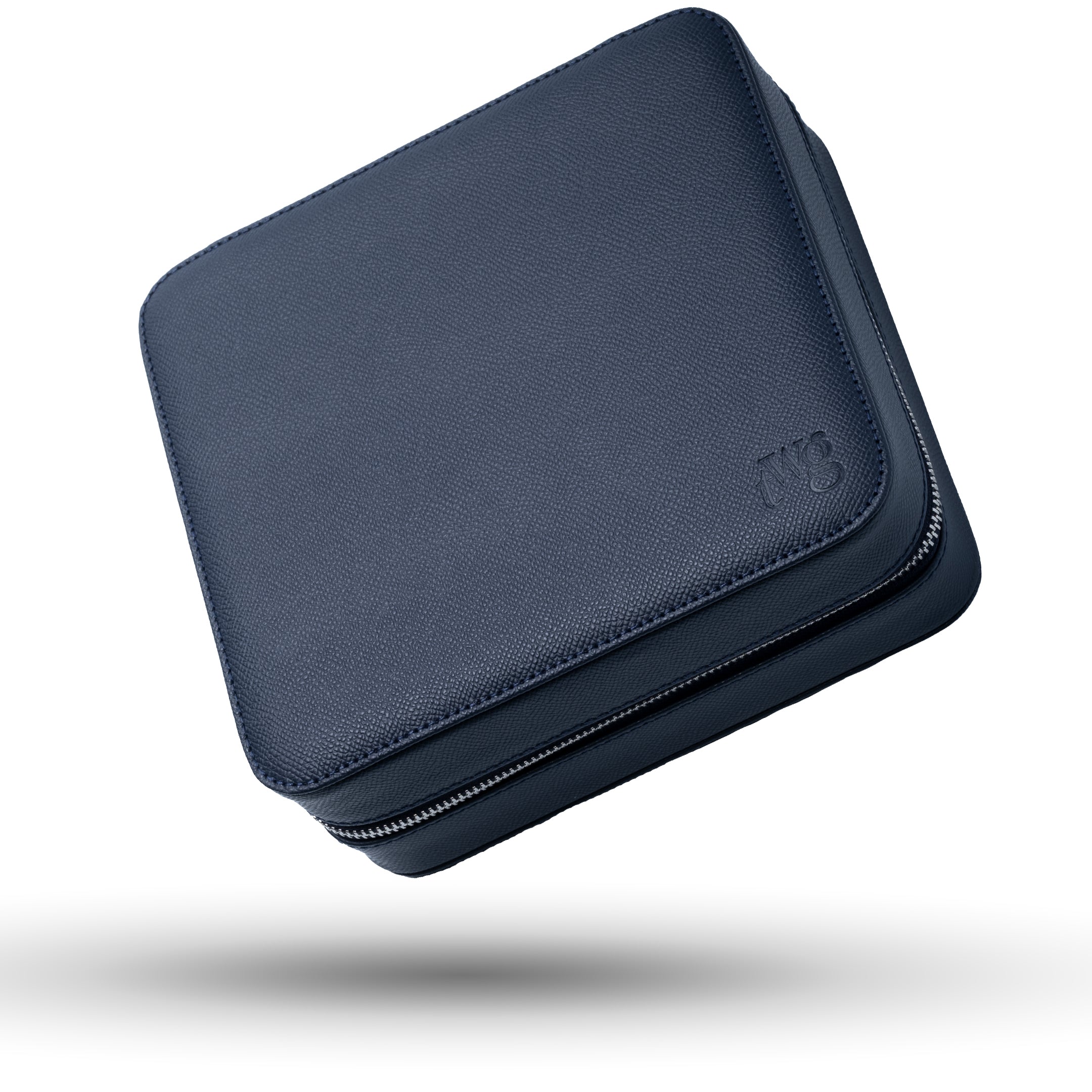 Uhrenbox Zip-Case für 6 Uhren in Dunkelblau – edles Design für stilvolle Aufbewahrung