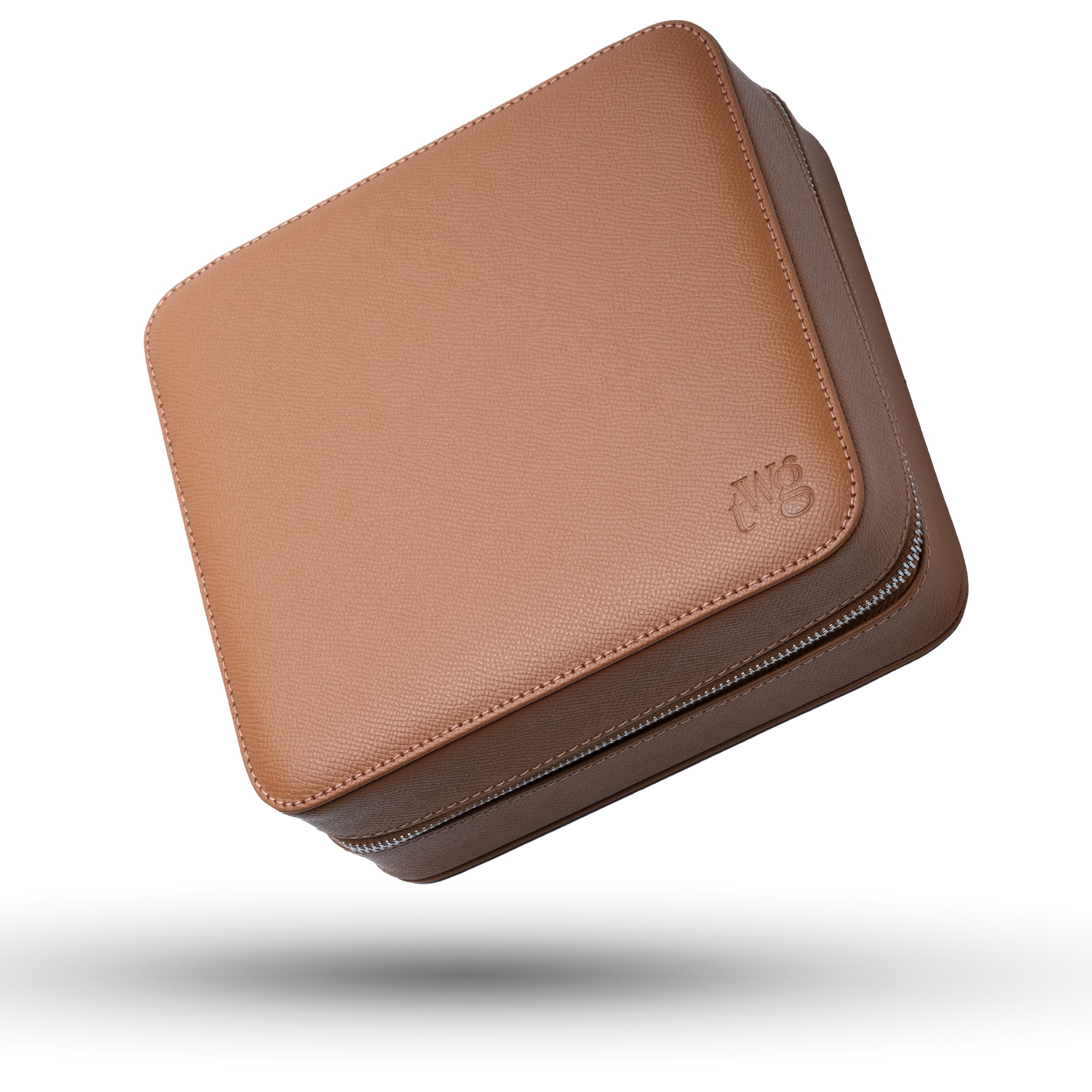 Uhrenbox Zip-Case für 6 Uhren in Karotte – auffälliges Design in kräftigem Orange
