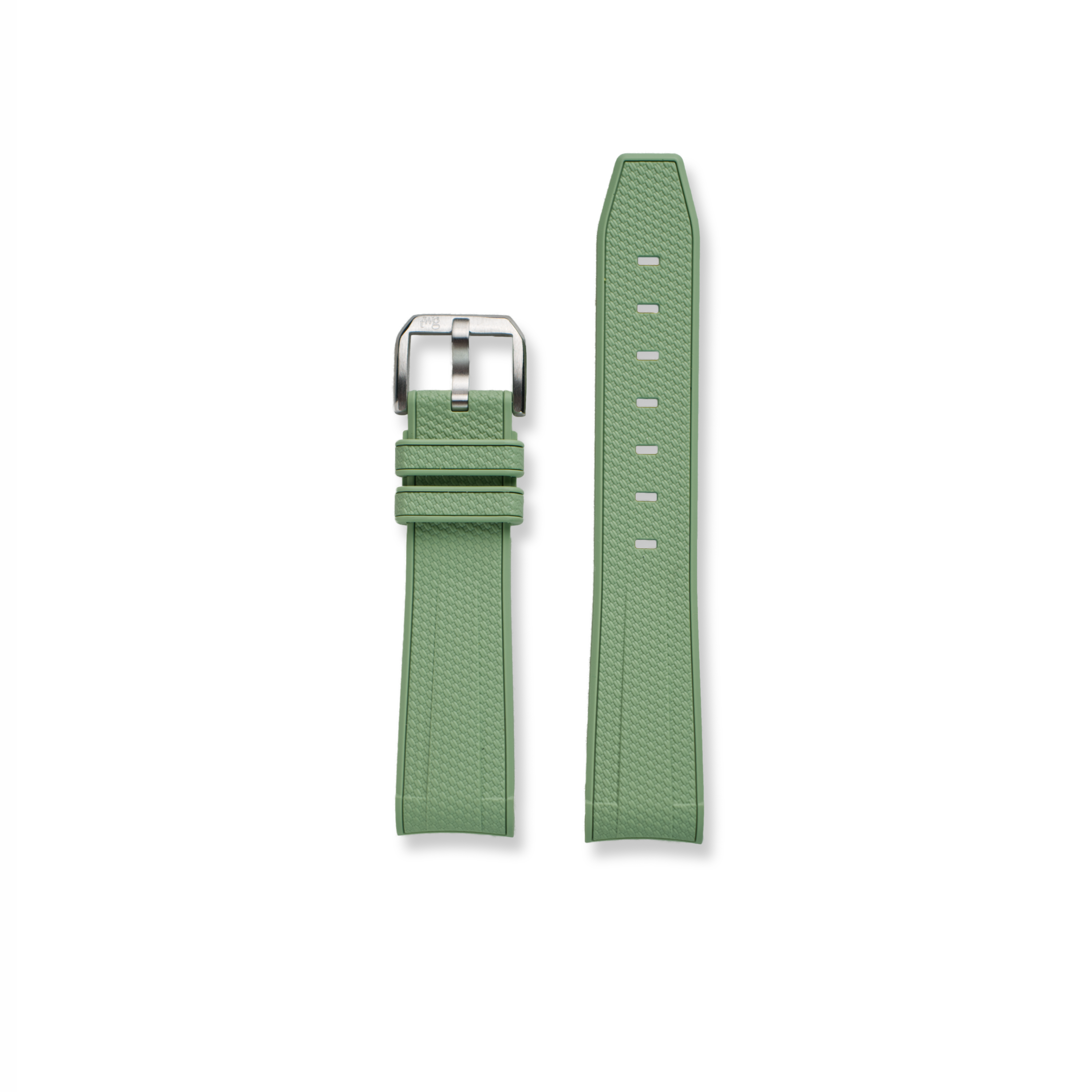 Grünes Kautschukband für Omega x Swatch Moonswatch von TheWristGuy