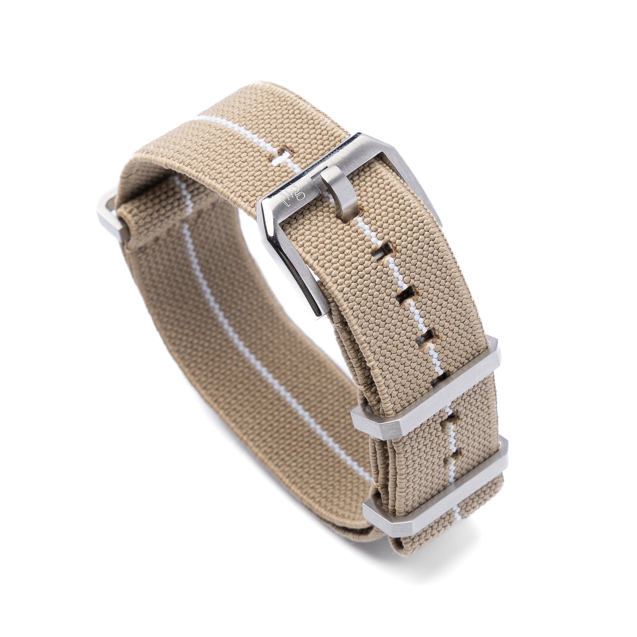 NATO Band aus elastischem Nylon, 20mm, handgefertigt