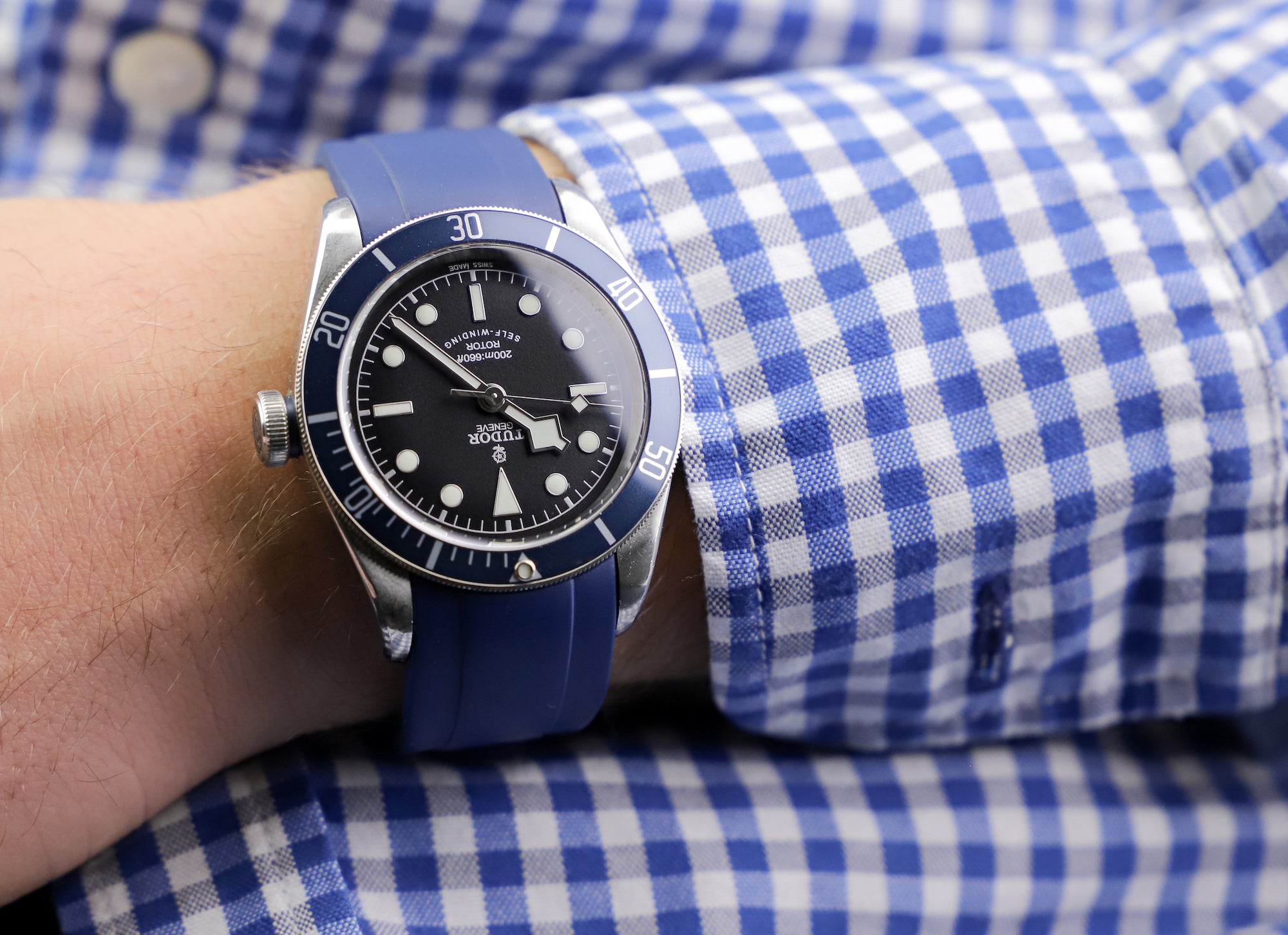 Everest Kautschukband für Tudor Black Bay 41mm, Black Bay GMT, Black Bay Chronograph | thewristguy