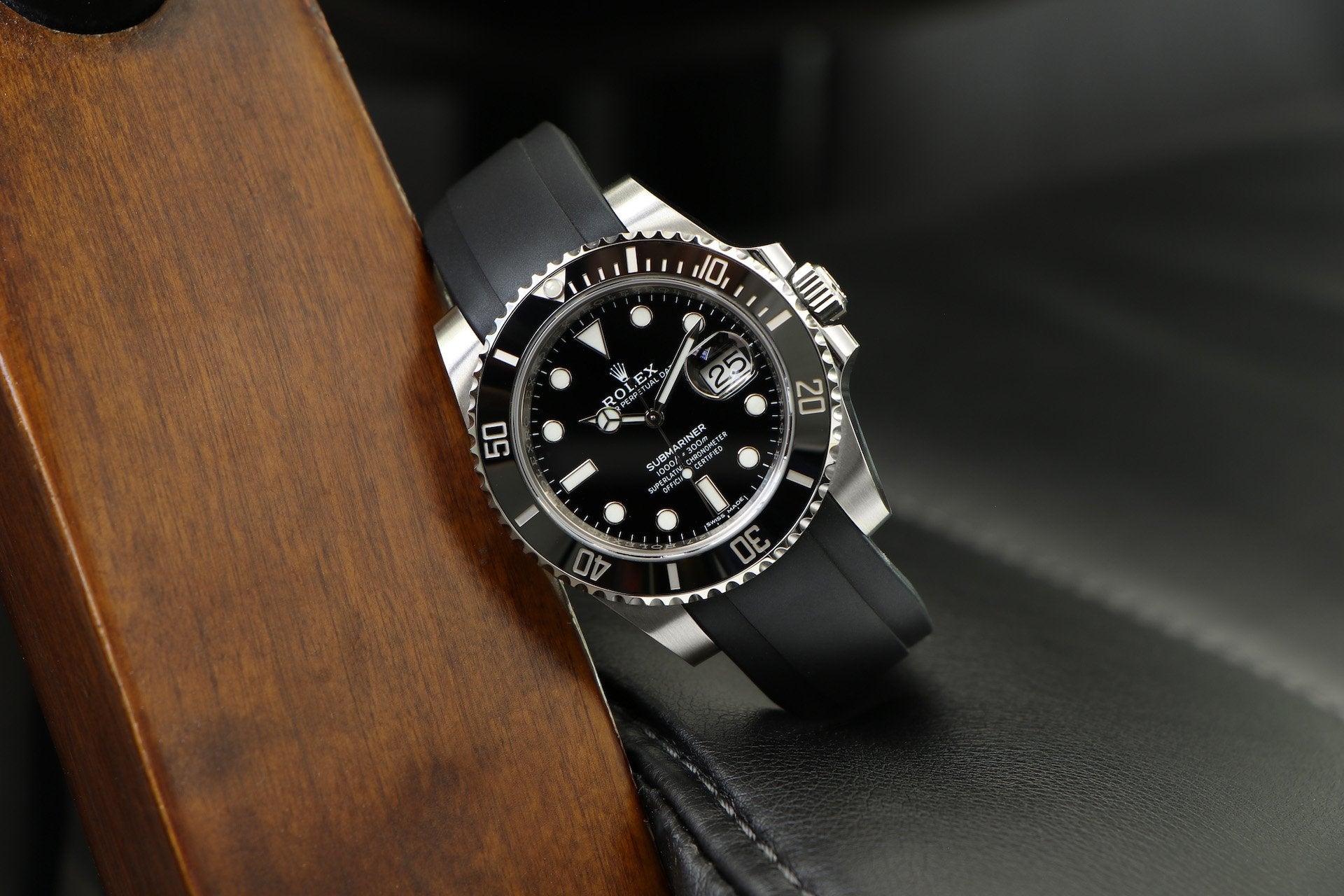 Premium Rolex Ersatzband aus vulkanisiertem Kautschuk – sportlich-eleganter Look
