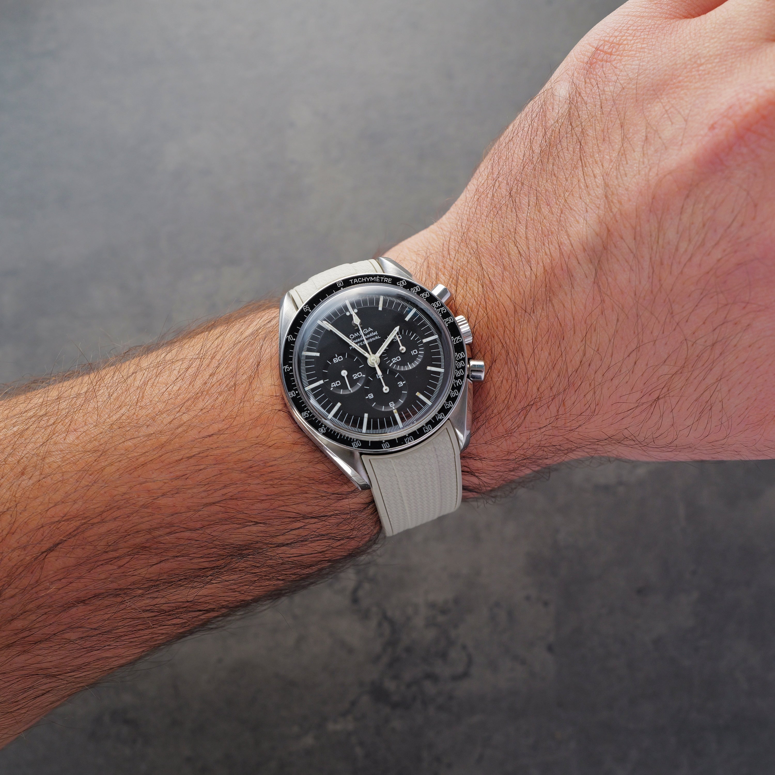 Omega X Swatch MoonSwatch Rubber Strap, Taupe