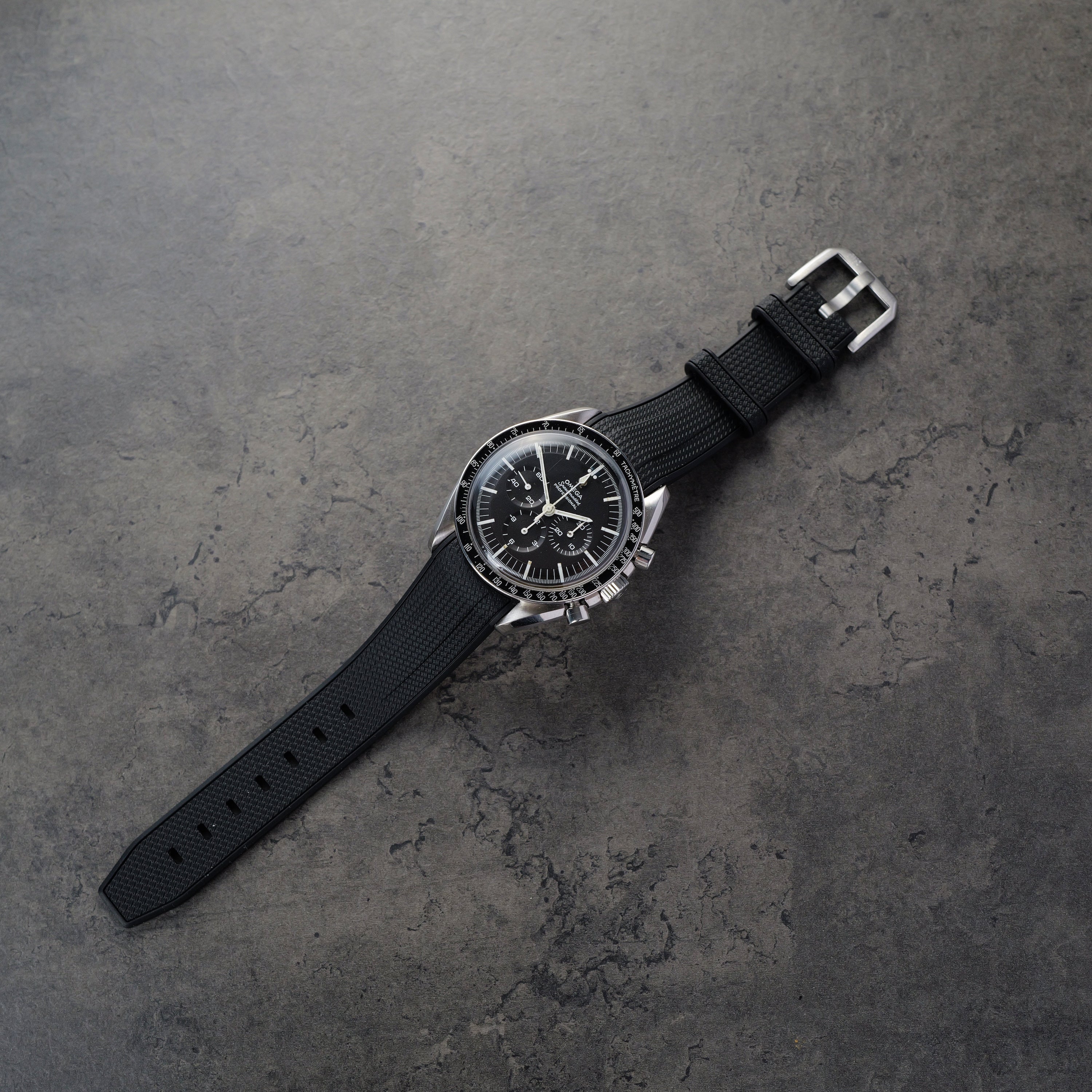 Omega X Swatch MoonSwatch Kautschukband, Schwarz