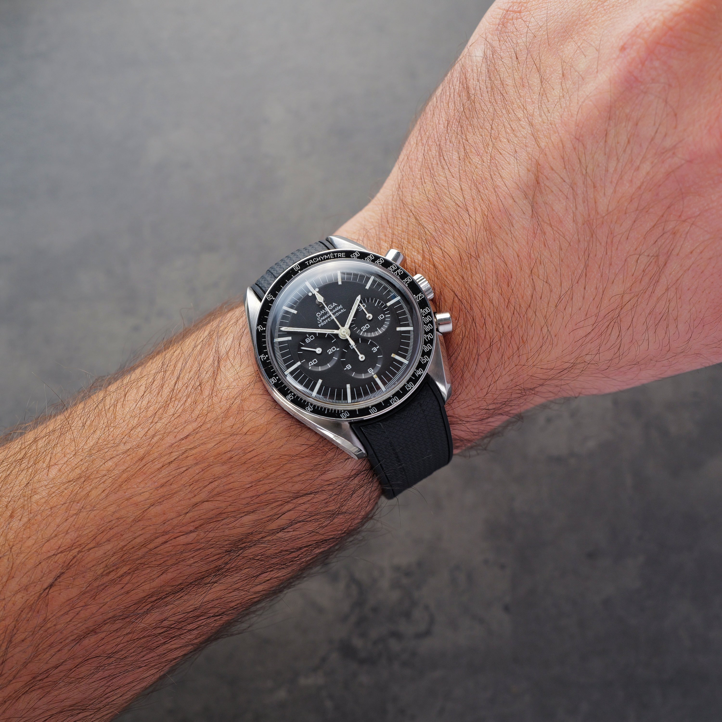 Omega X Swatch MoonSwatch Kautschukband, Schwarz