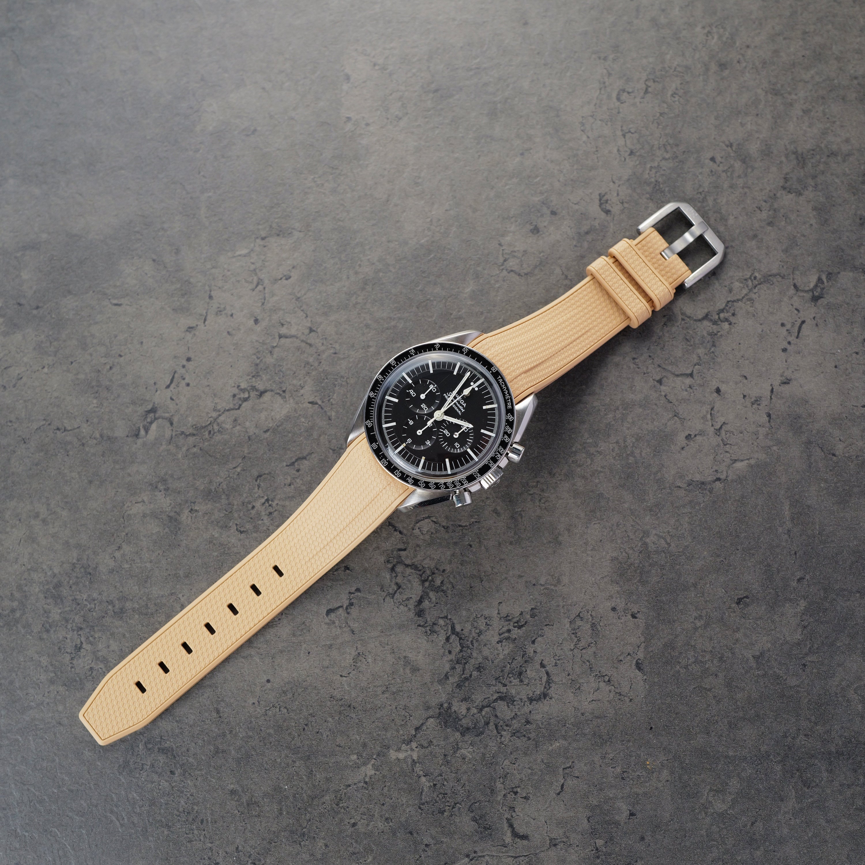 Omega X Swatch MoonSwatch Kautschukband, Beige